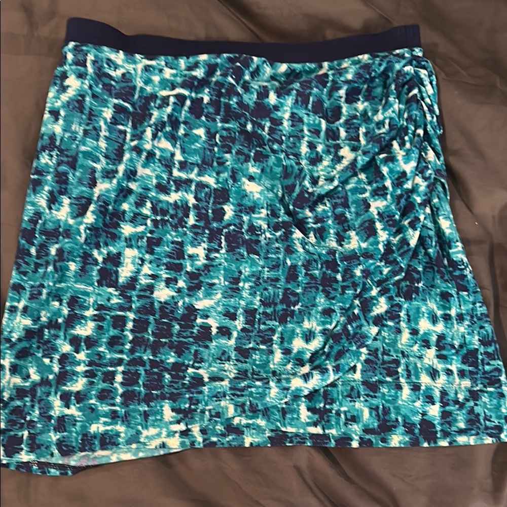 BCBGMaxAzria Blue Mini Skirt Resort Wear